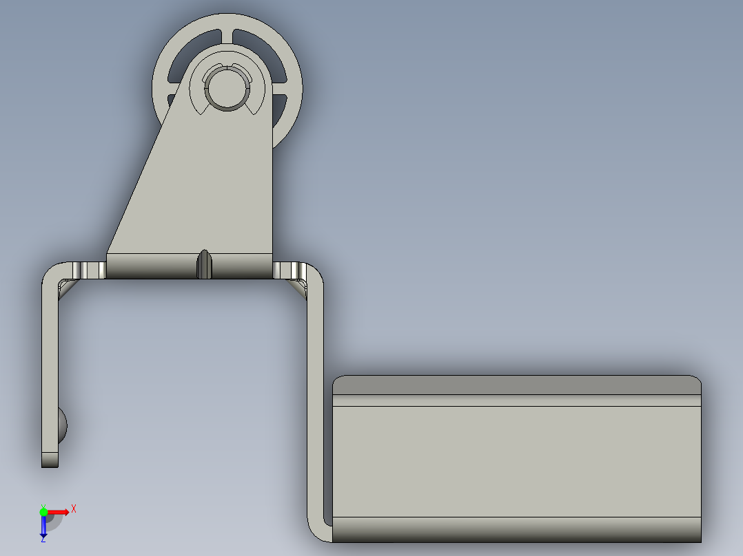 流利条定位器60CS-带轮止动接头1俯视图