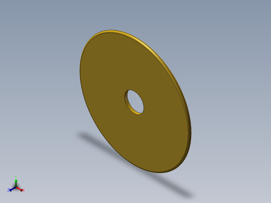 带轮垫片正等轴测图