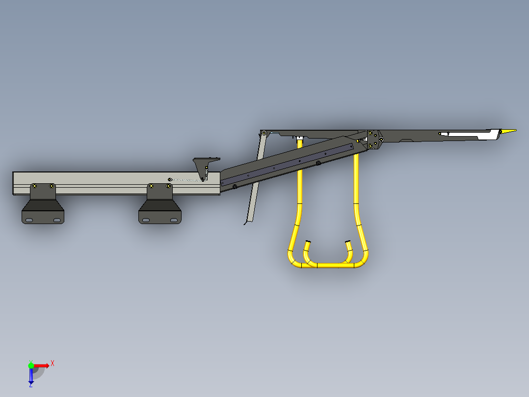 B3003381-轮椅升降机A系列俯视图