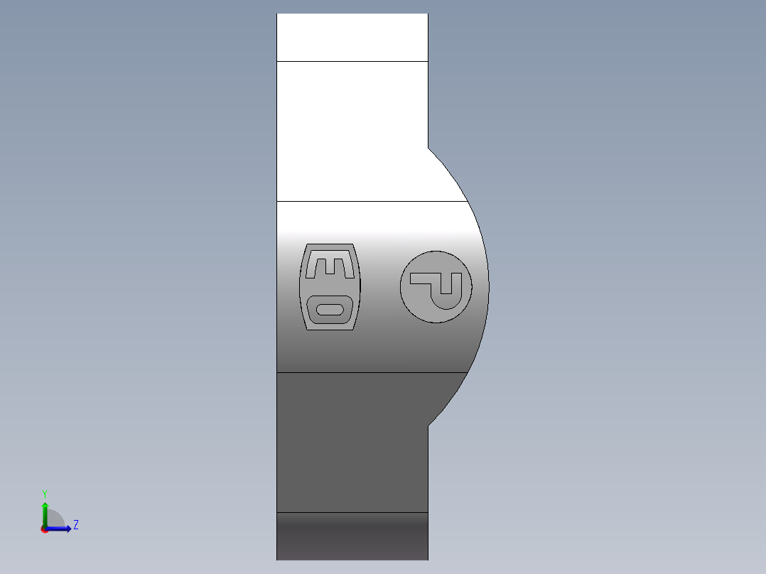 法兰接头、FS-32左视图