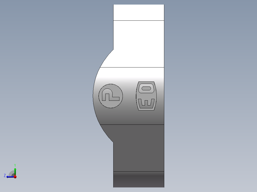 法兰接头、FS-32右视图