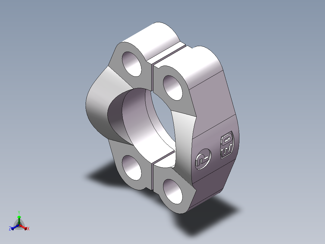 法兰接头、FS-32正等轴测图