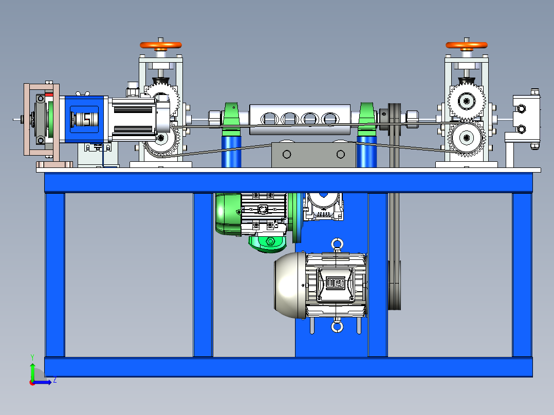 B2004230-线材校直机左视图