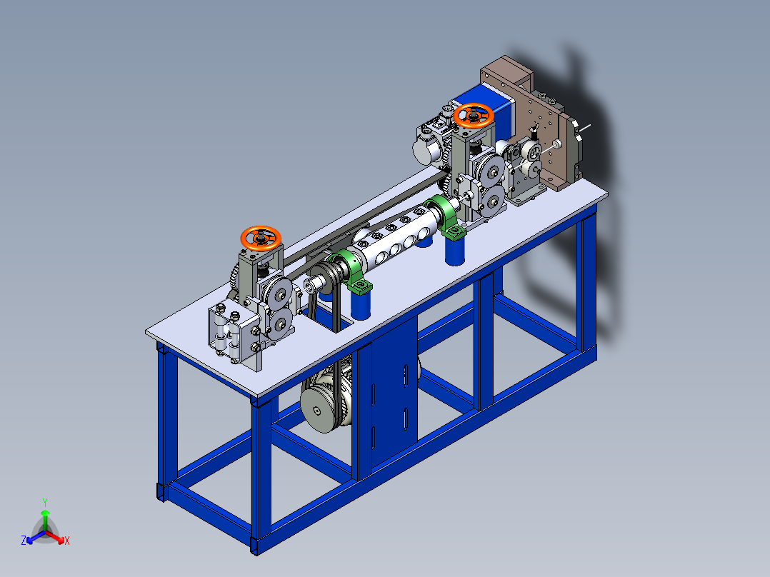 B2004230-线材校直机正等轴测图