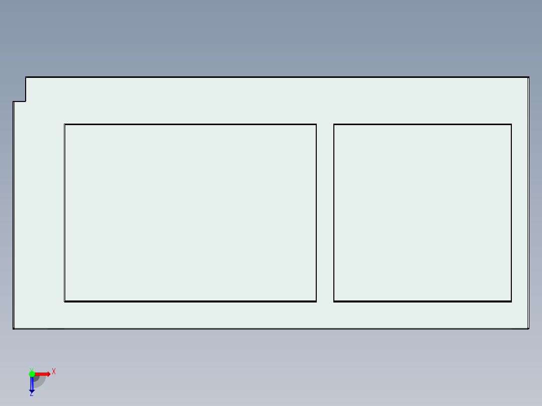 2 部分厨房水槽俯视图