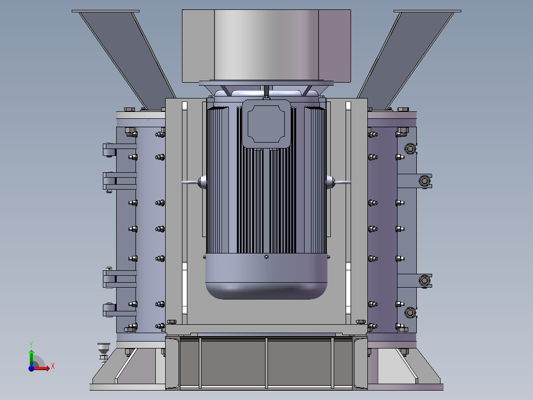 破碎机、PLF1500 立轴反击式破碎机前视图