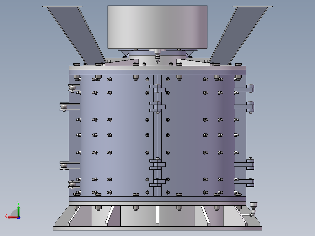 破碎机、PLF1500 立轴反击式破碎机后视图