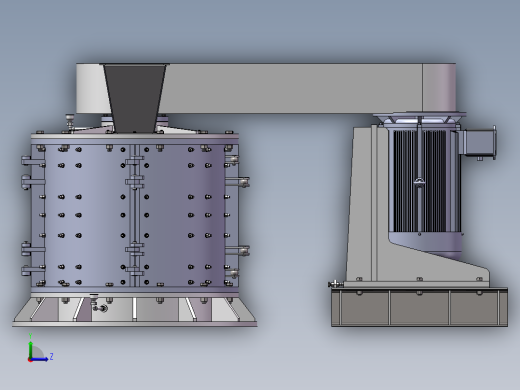 破碎机、PLF1500 立轴反击式破碎机左视缩略图