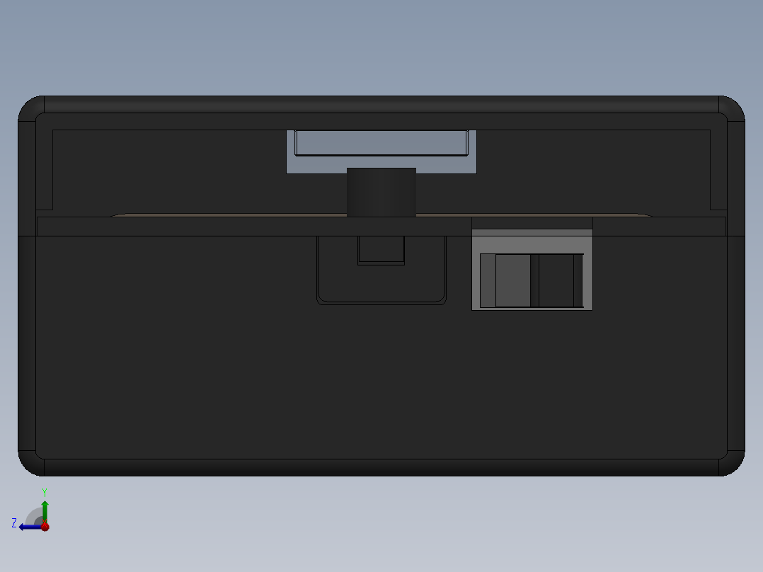 电池仓、电池(93)右视图