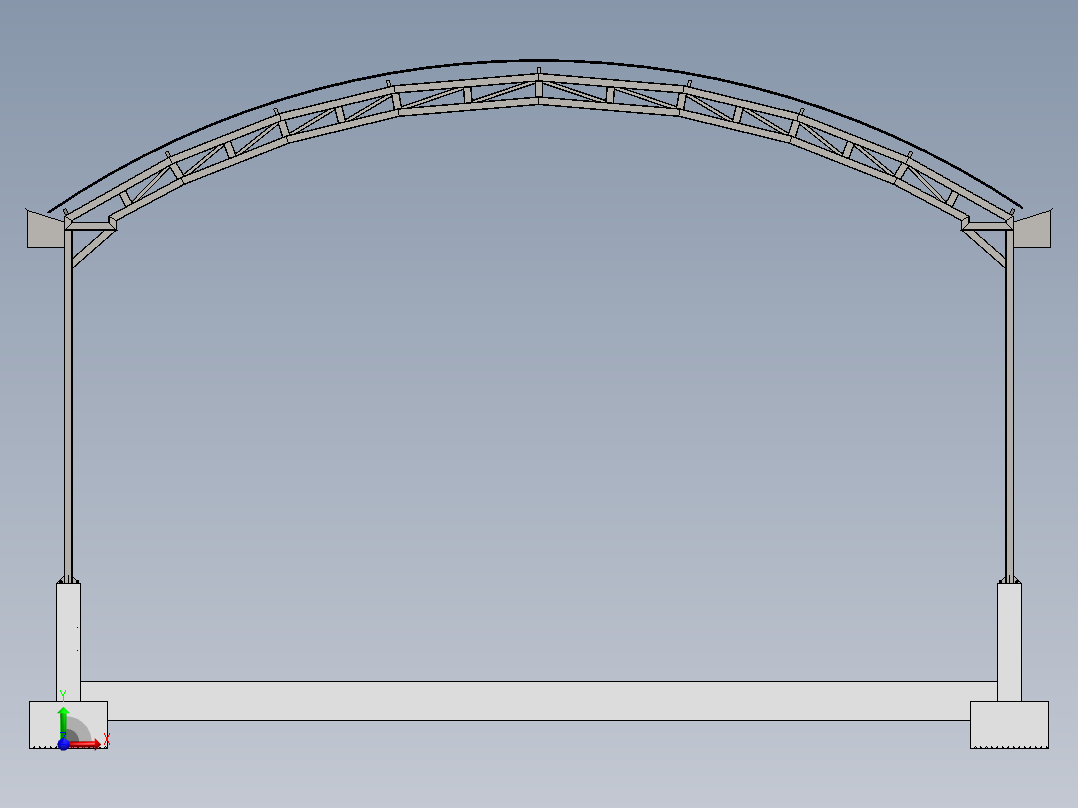 温室、温棚(22)前视图