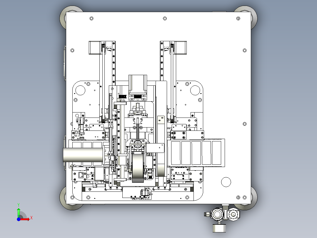 端子上料裁切机前视图