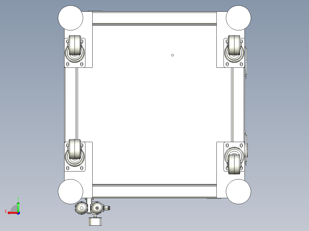 端子上料裁切机后视图