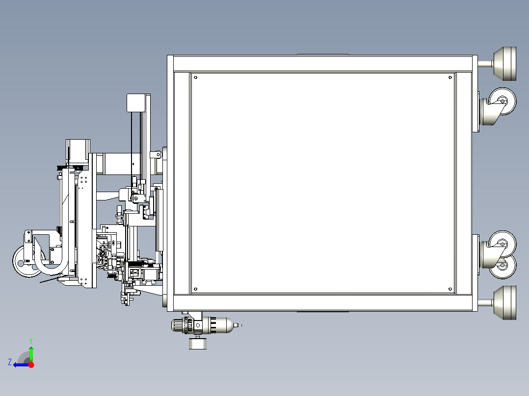 端子上料裁切机右视图