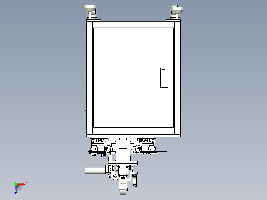 端子上料裁切机俯视图