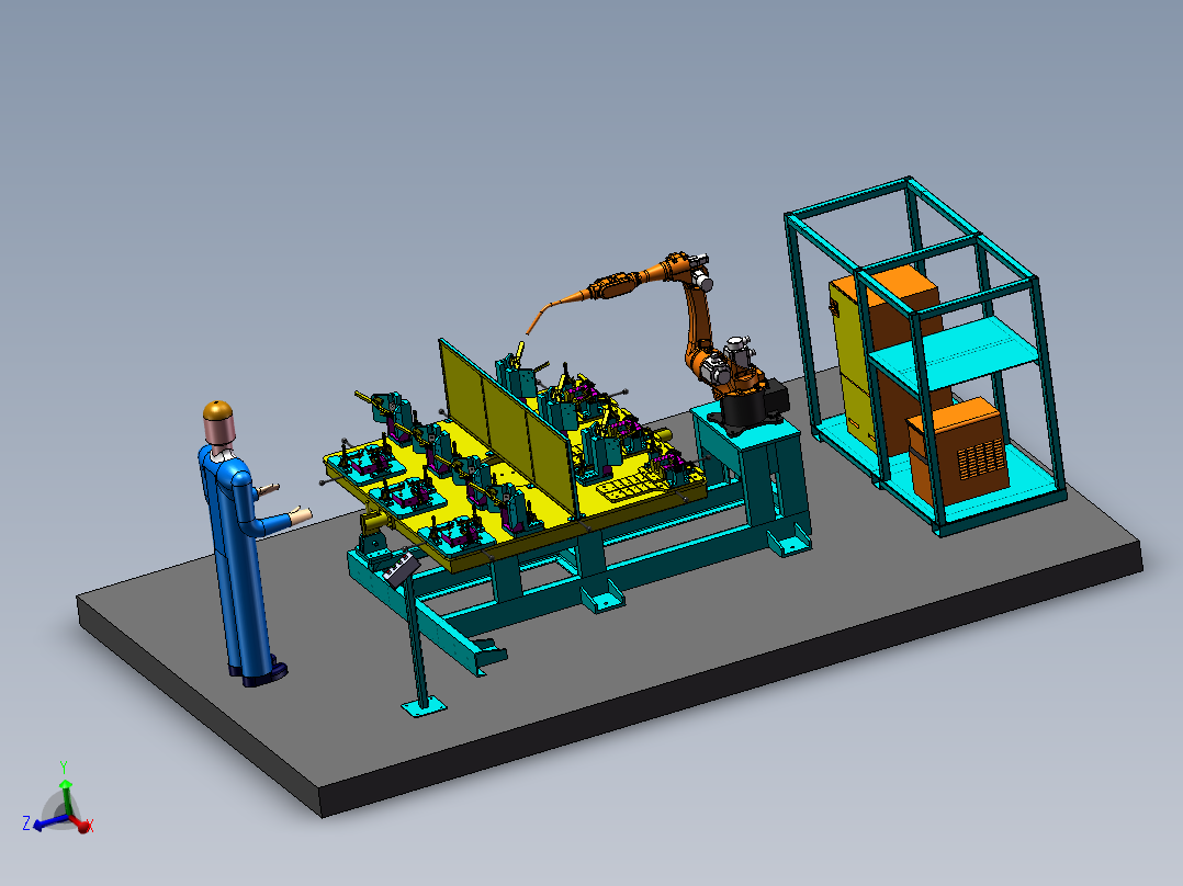 角钢焊接工装工作站15