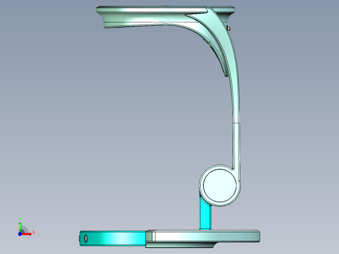 智能台灯前视图