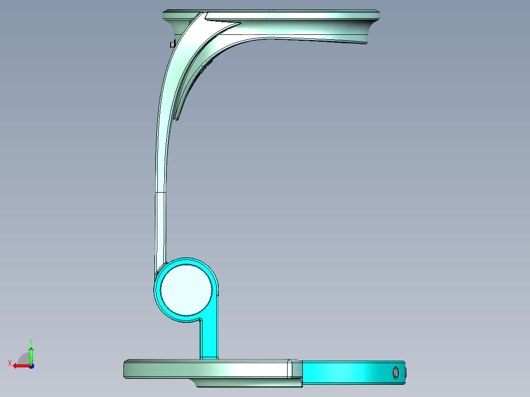 智能台灯后视图