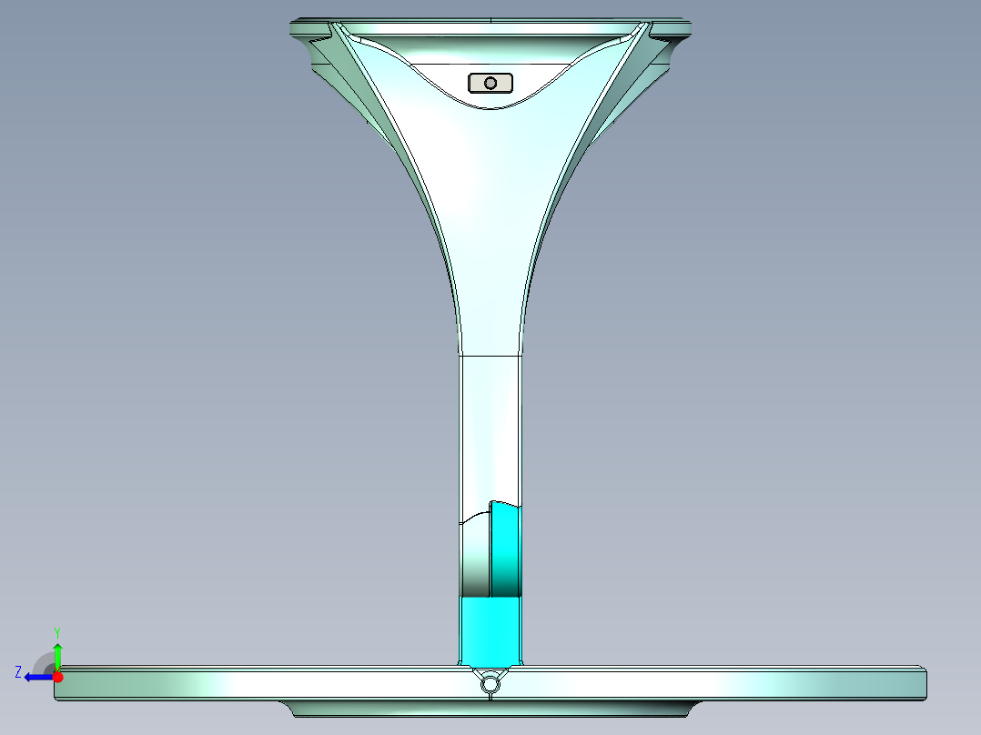 智能台灯右视图