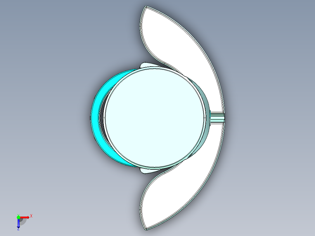 智能台灯俯视图