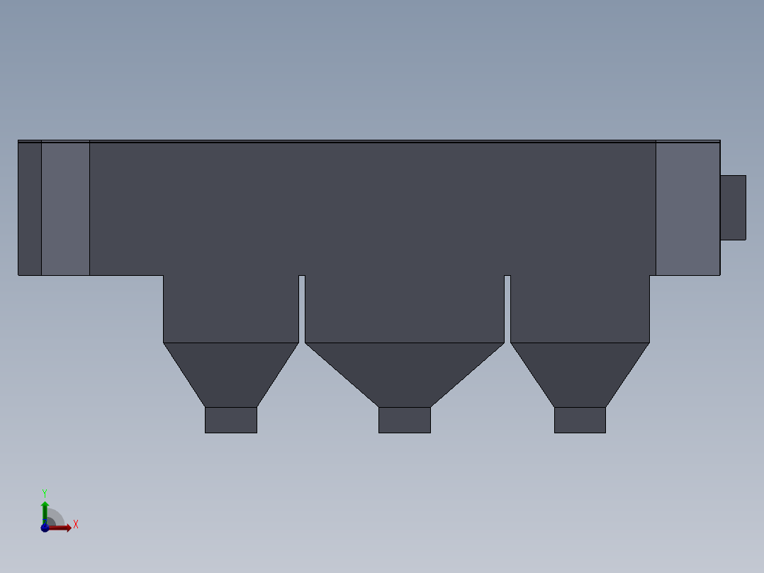 静电除尘箱前视图