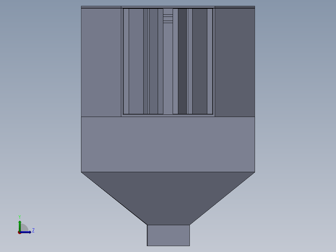 静电除尘箱左视图