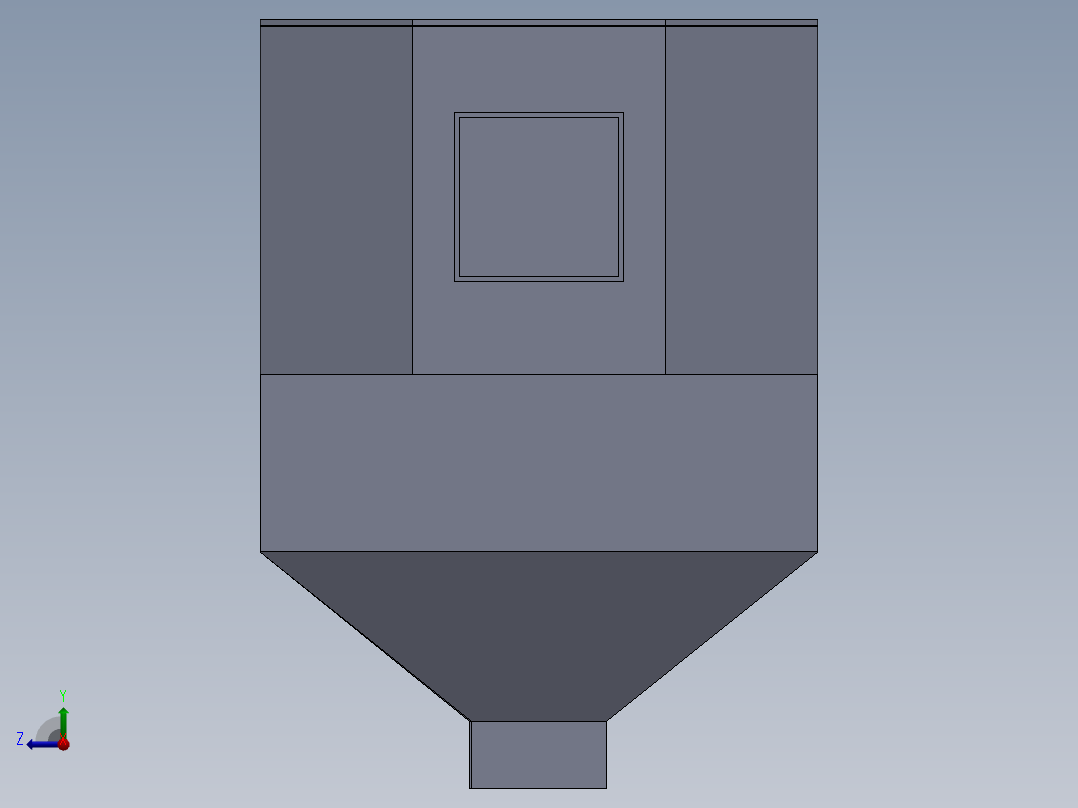 静电除尘箱右视图