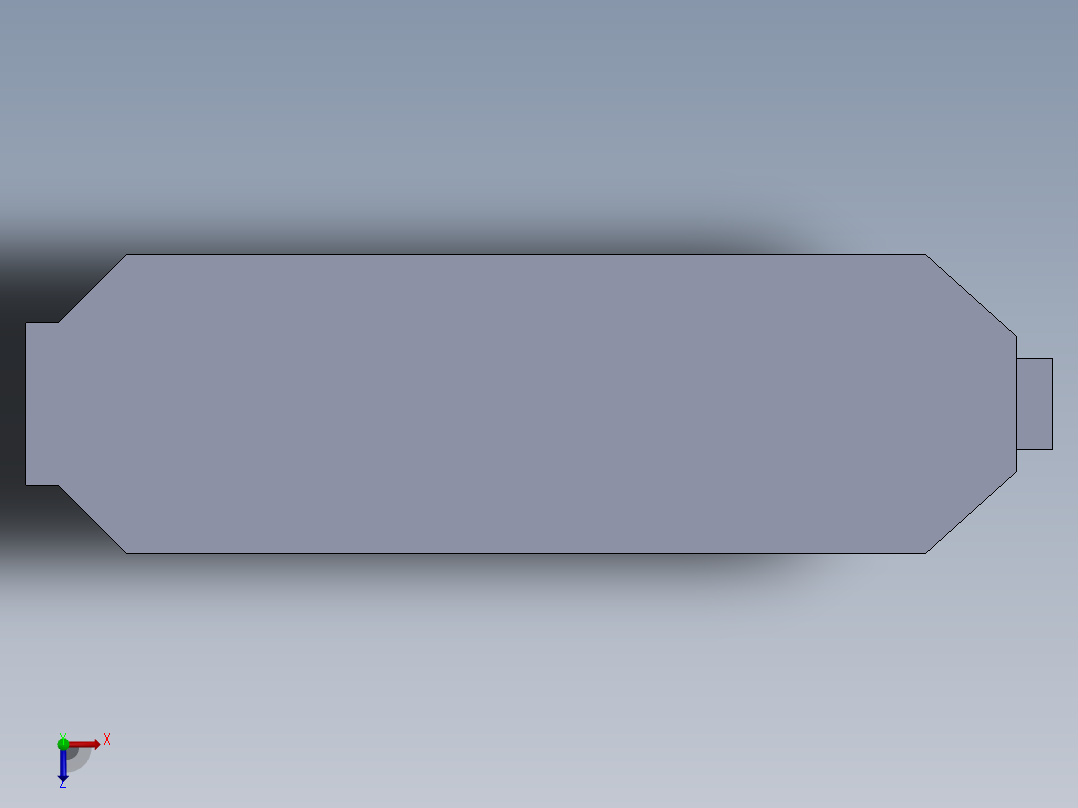 静电除尘箱俯视图