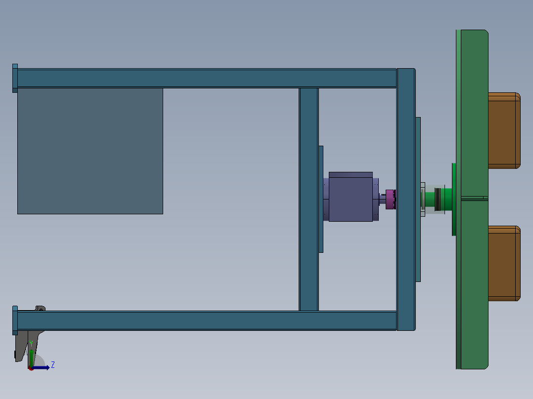 旋转工作台  sw20左视图