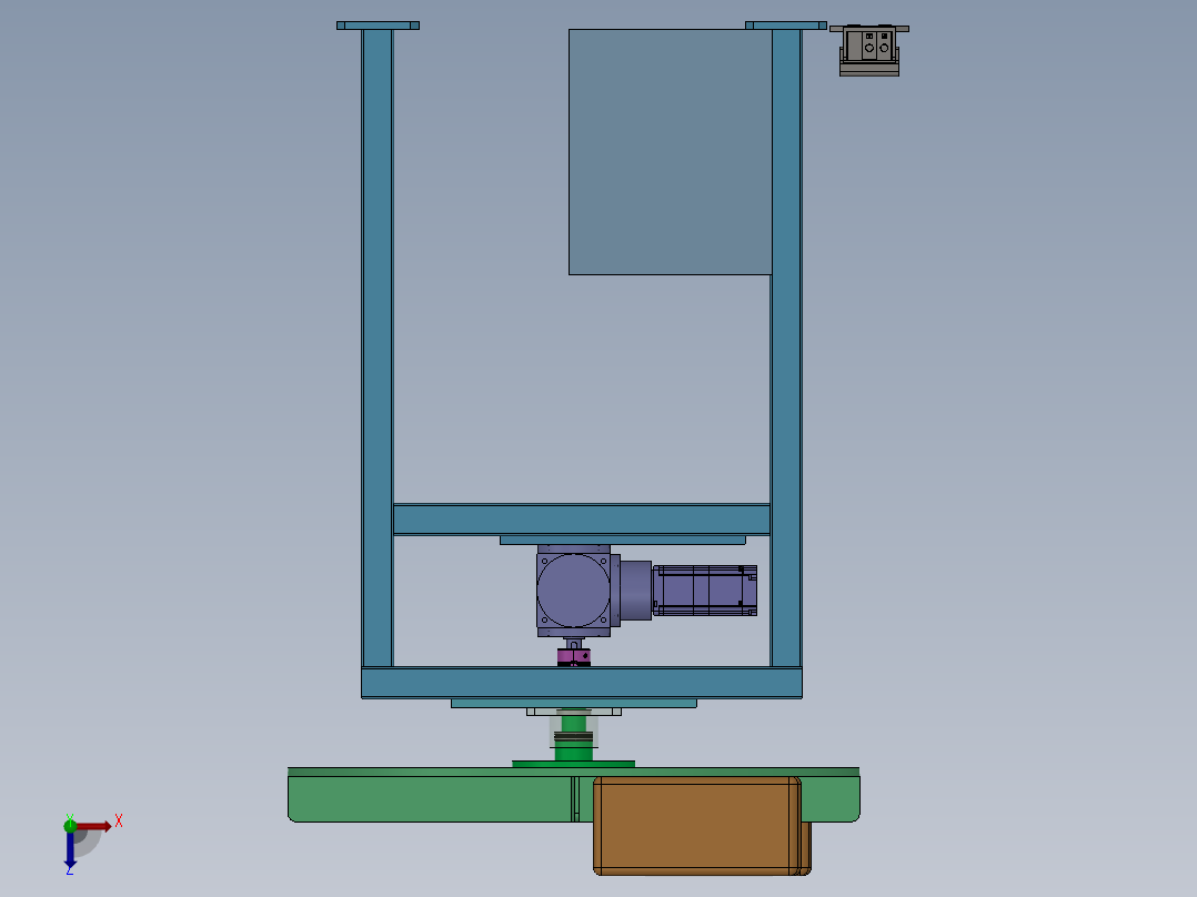 旋转工作台  sw20俯视图