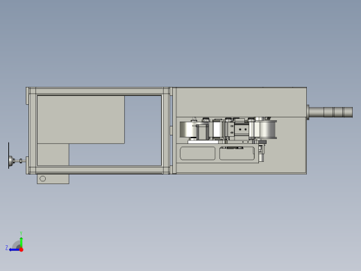 电脑主机外壳自动加工生产线设计-定点剥离模组-V1右视缩略图
