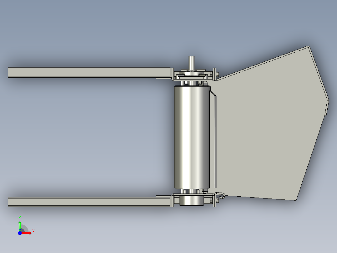 水平输送带前视图