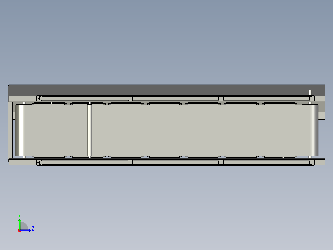 水平输送带左视图