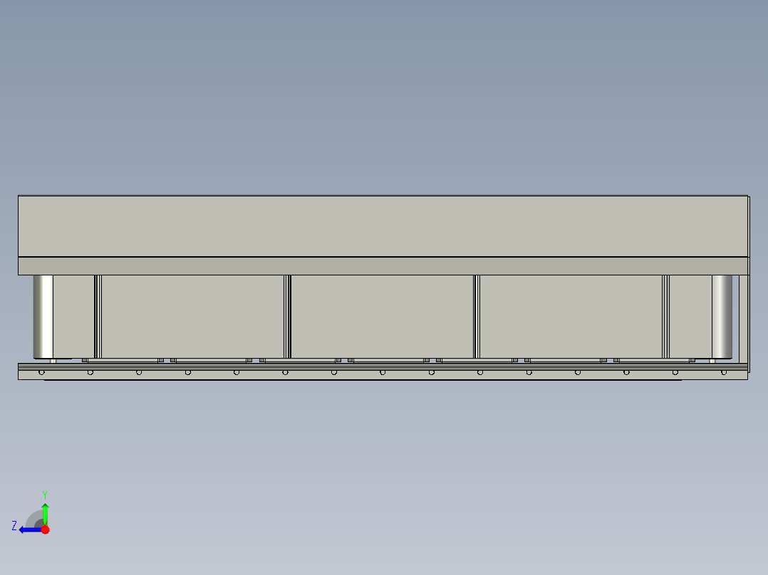 水平输送带右视图