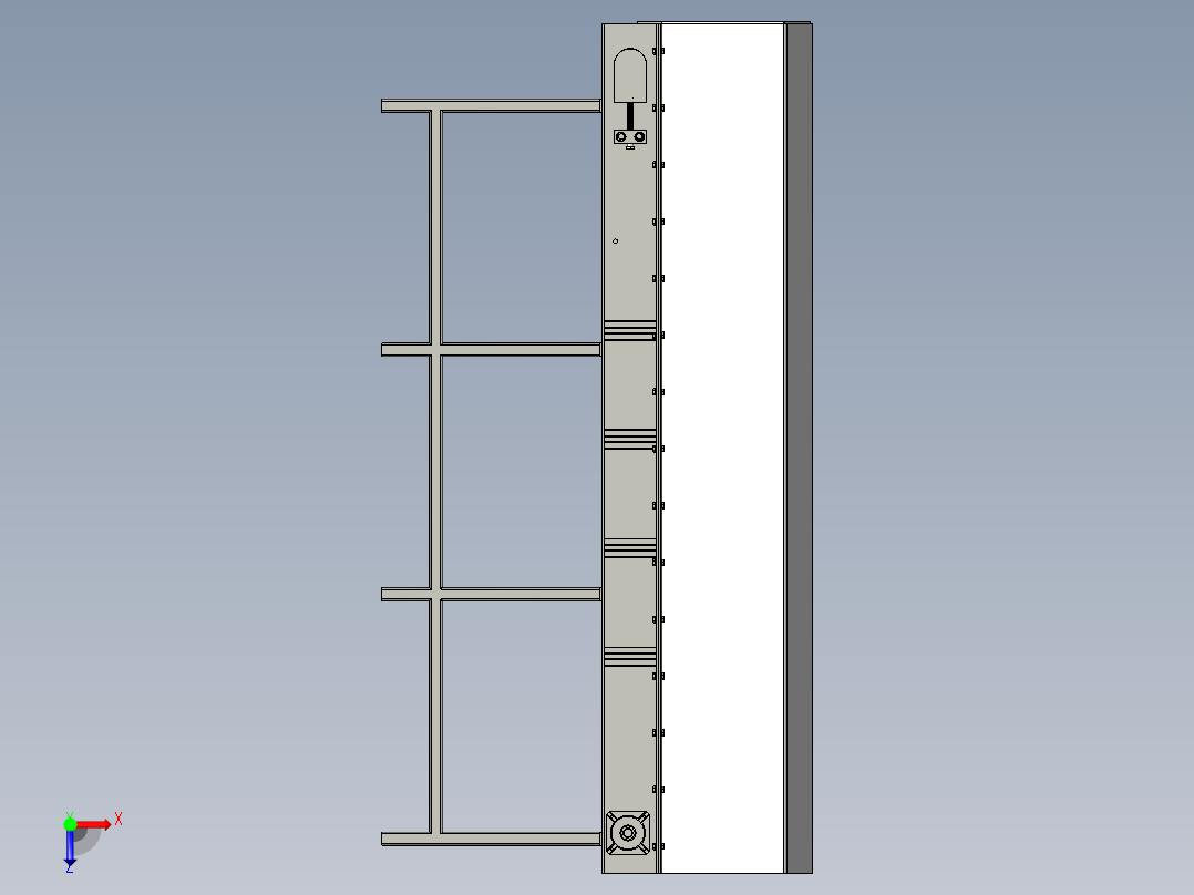 水平输送带俯视图