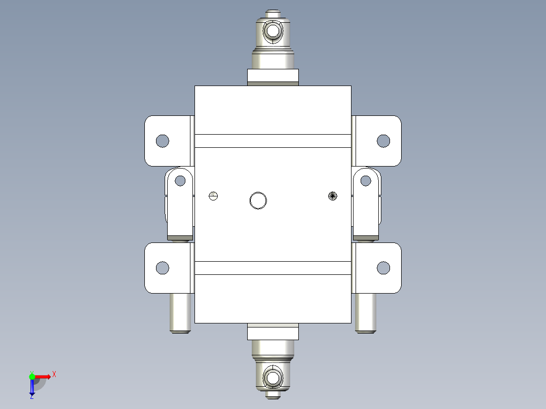 YDF93-壳体硬模俯视图