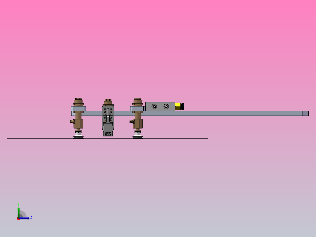 OP机器手夹具2左视图