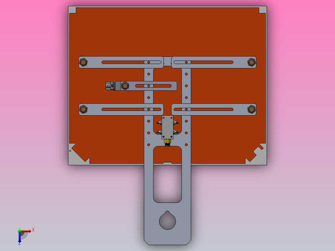 OP机器手夹具2俯视图