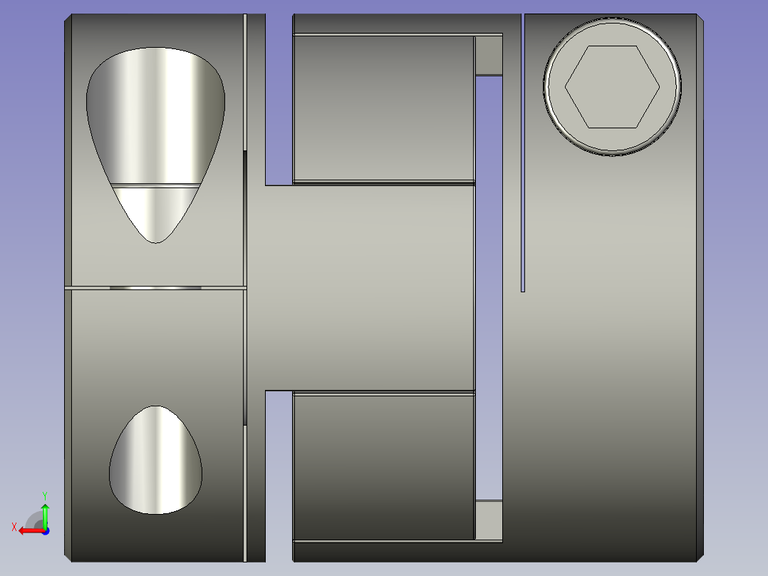 梅花型夹持式联轴器CPPC30-LDA14-15-002后视图