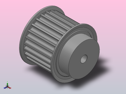 小凸缘型半圆弧形齿同步带轮H8M型_SH8MDC-25-40-dc10-A