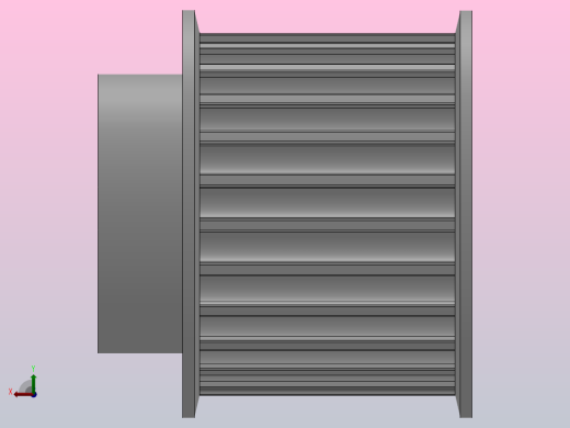 小凸缘型半圆弧形齿同步带轮H8M型_SH8MDC-25-40-dc10-A后视缩略图