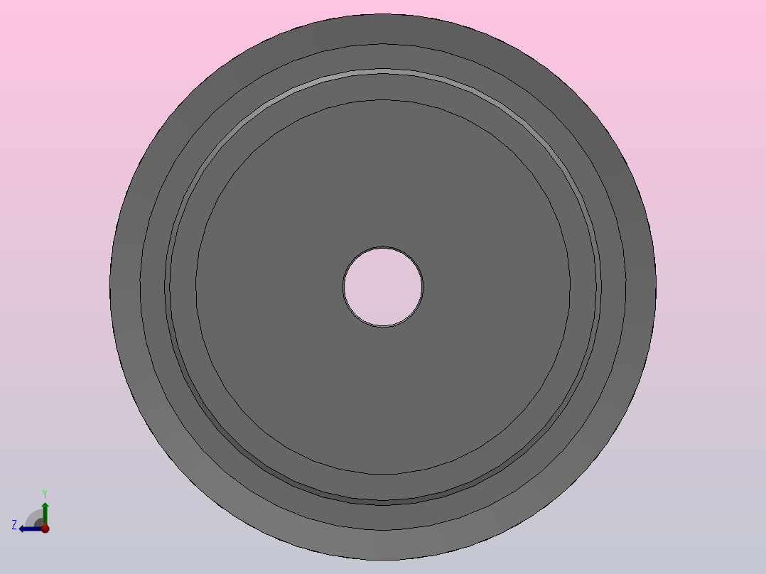 小凸缘型半圆弧形齿同步带轮H8M型_SH8MDC-25-40-dc10-A右视图