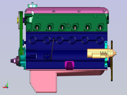 25升M20直列六缸发动机后视缩略图