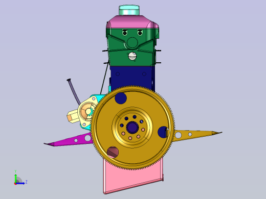 25升M20直列六缸发动机左视缩略图