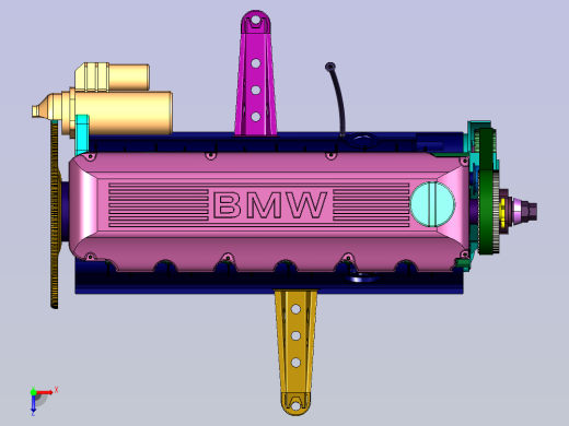 25升M20直列六缸发动机俯视缩略图