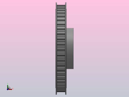 小凸缘型梯形齿同步带轮L型[SLDB-50-050-da16-ds22-S5-A]前视缩略图