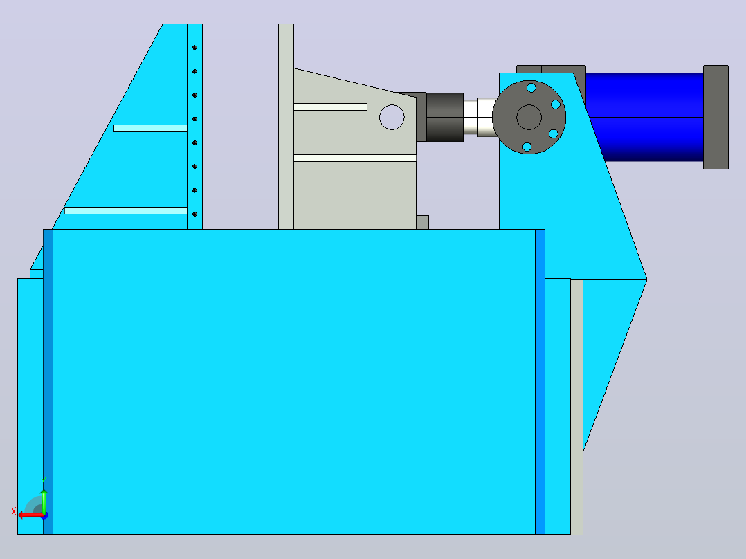 螺旋螺丝折弯机helix-screw-bending-machine-模型格式为 -stp后视图