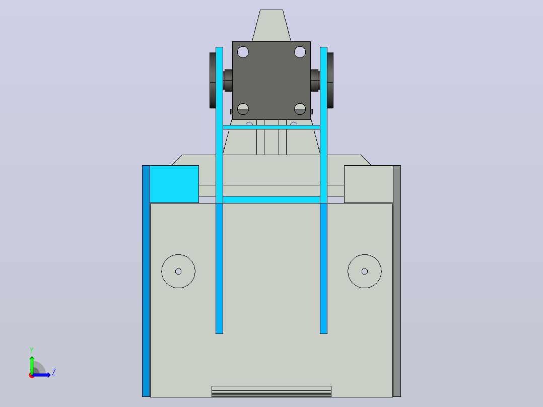 螺旋螺丝折弯机helix-screw-bending-machine-模型格式为 -stp左视图