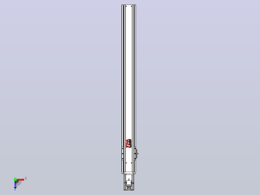 日规模组半封闭丝杆TPA-HNR-85S-1610C-L800-M-C-P20-N3俯视缩略图