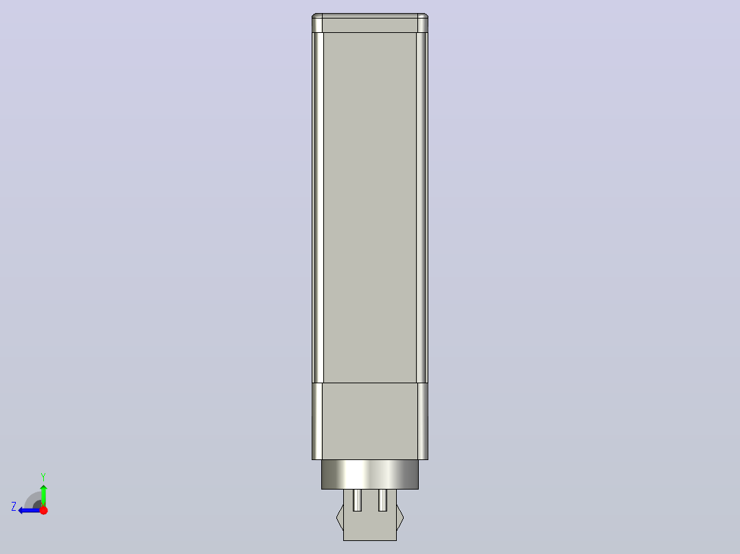 20瓦LED灯泡- G24底座- LED护柱- 1800流明-不可调光- 120-277V -旋转销右视图