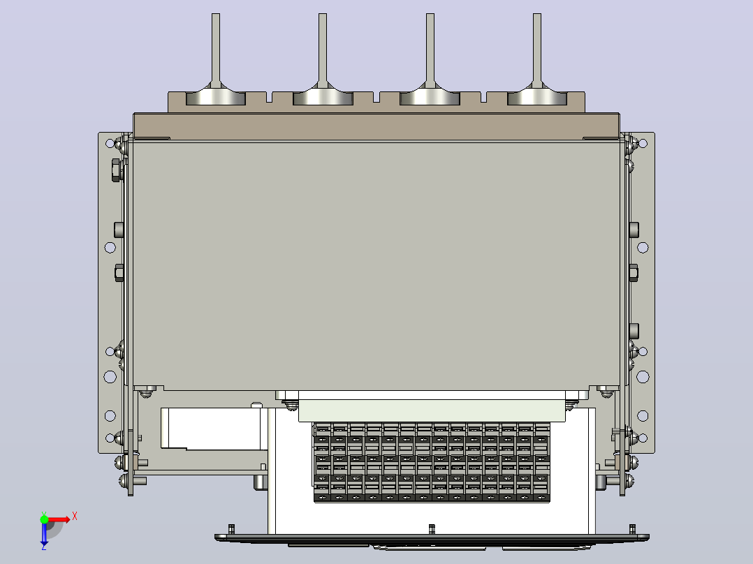 NA8-1600 200A-630A 4P 抽屉式-垂直接线+门框202409俯视图
